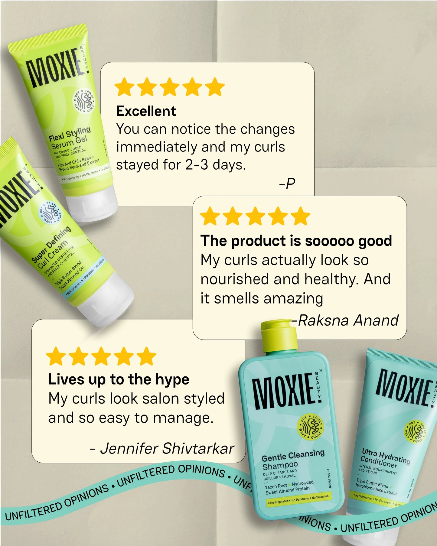The Moxie Curly Routine (4 Step)