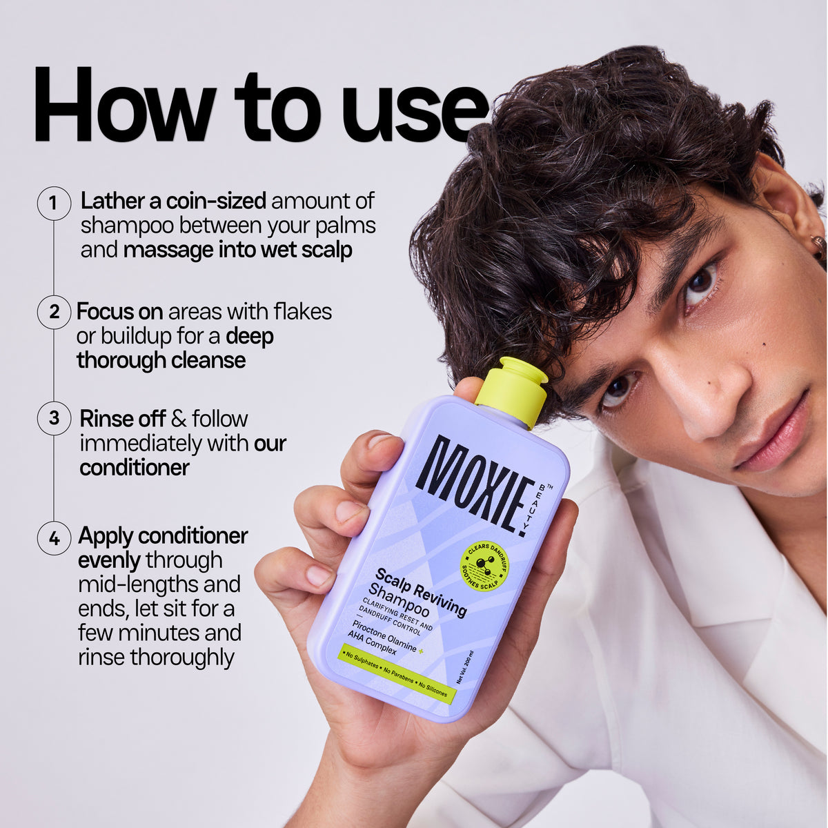 Moxie Scalp SOS Wash Duo How to Use Step-by-Step Scalp Care Routine for Healthy Flake-Free Hair