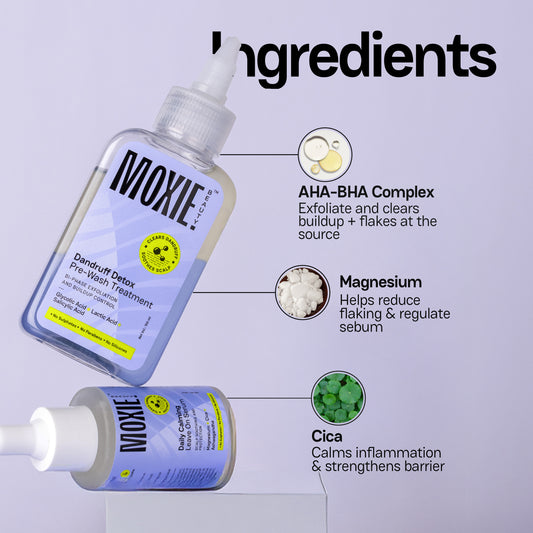 Moxie Beauty Scalp Treatment Serum Duo for dandruff free healthy scalp