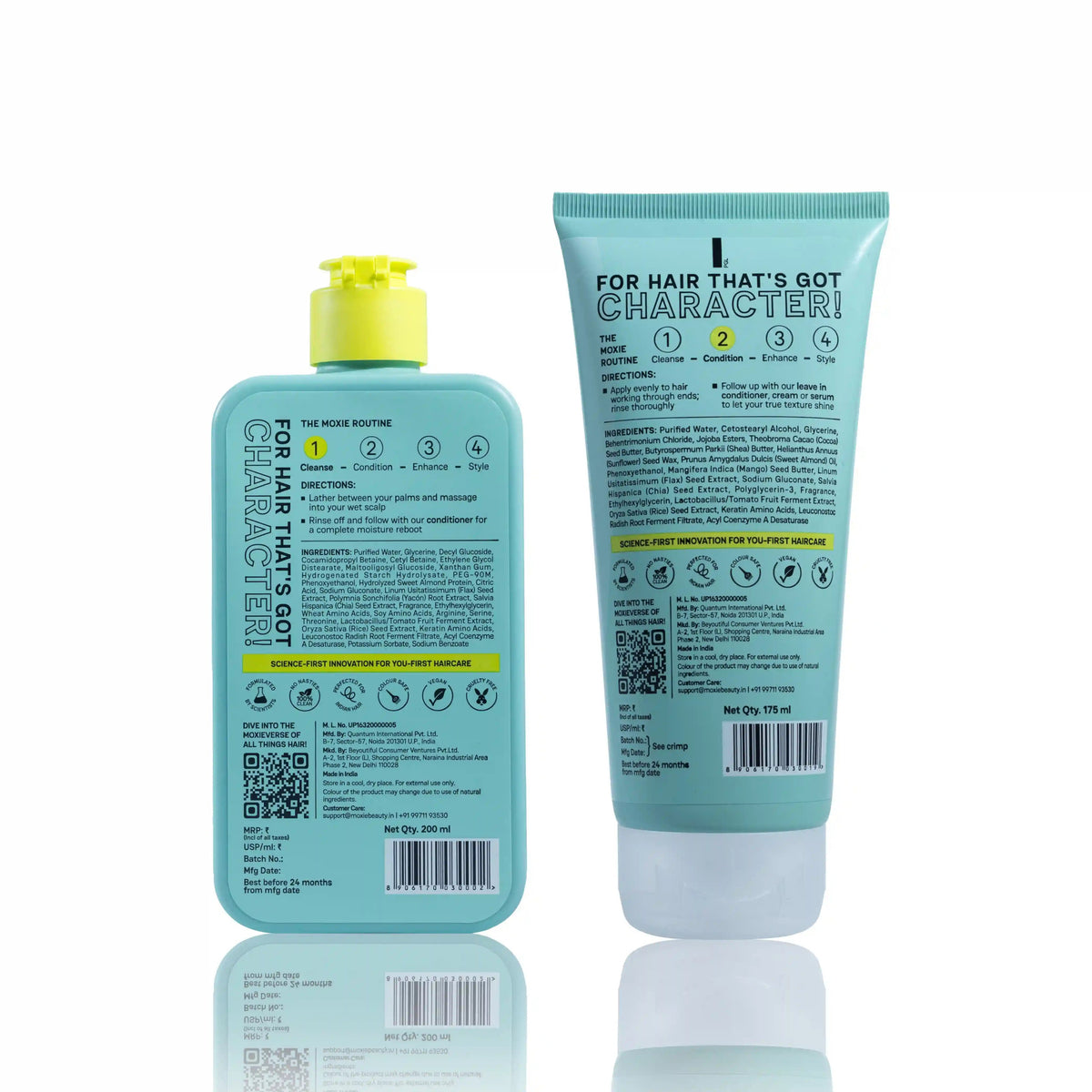 Moxie Gentle Shampoo formulated for gentle cleansing and healthy-looking scalp and hair