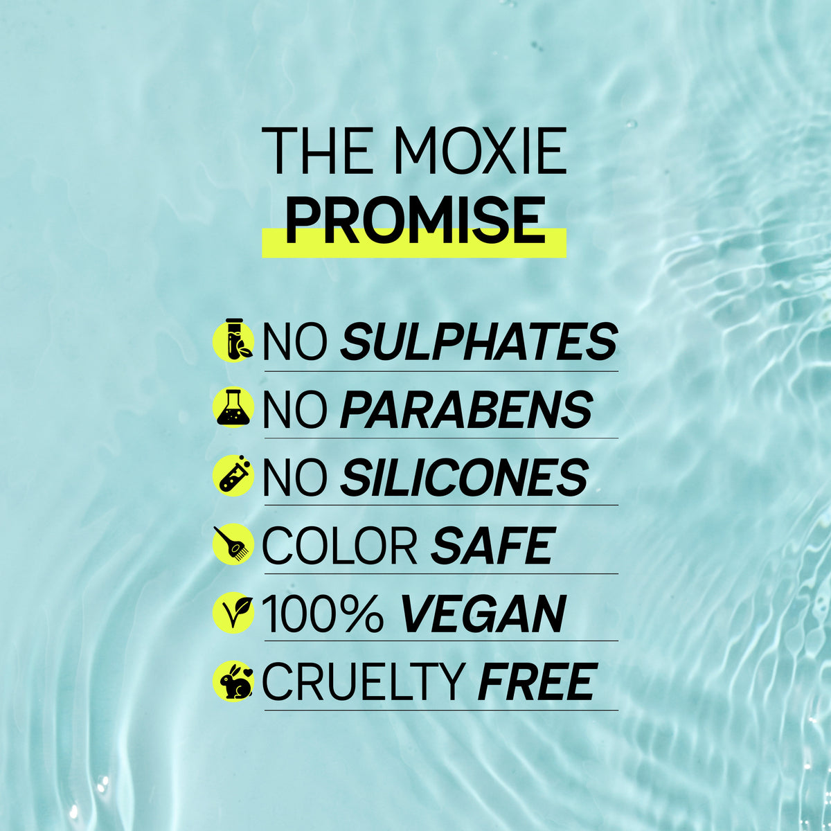 Girl washing her hair with Moxie shampoo for gentle cleansing and healthy scalp