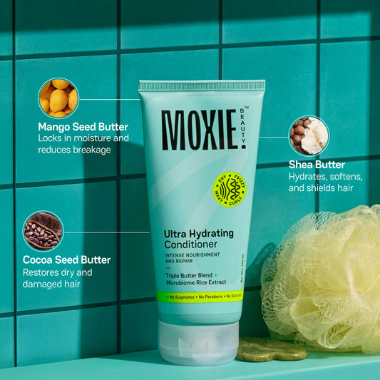 Moxie Ultra Hydrating Conditioner for deeply moisturized, soft, and healthy-looking hair