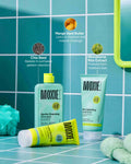 Ingredients in Essentials Curly Trio: microbiome rice extract, mango seed butter, and cocoa butter