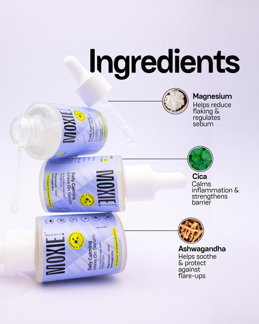 Moxie Beauty Daily Calming Leave On Scalp Serum for soothed healthy scalp