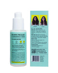 Moxie Beauty Frizz Fighting Hair Serum back product photo with ingredients and directions