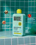 Cleansing Shampoo ingredients with yacón root, hydrolyzed sweet almond protein, and tomato fruit ferment extract