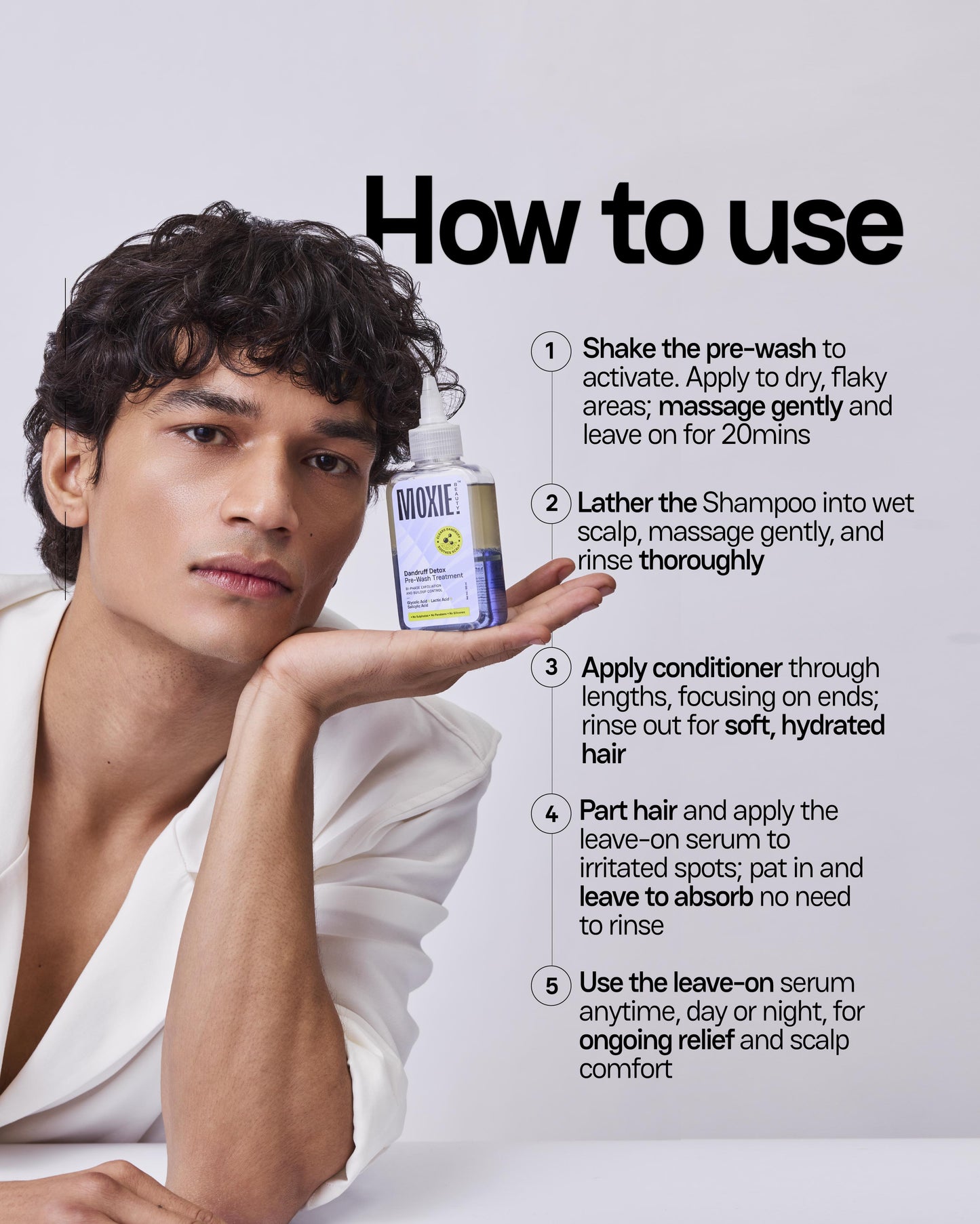 How to use Moxie Beauty Scalp SOS Routine for best dandruff free scalp results