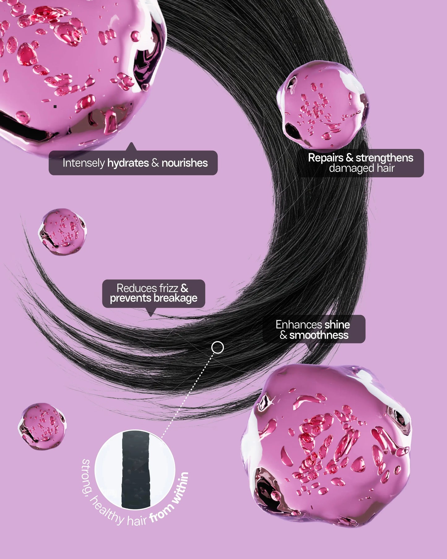 Moxie Beauty Hyaluronic Acid Repairing Conditioner benefits for strong healthy hair