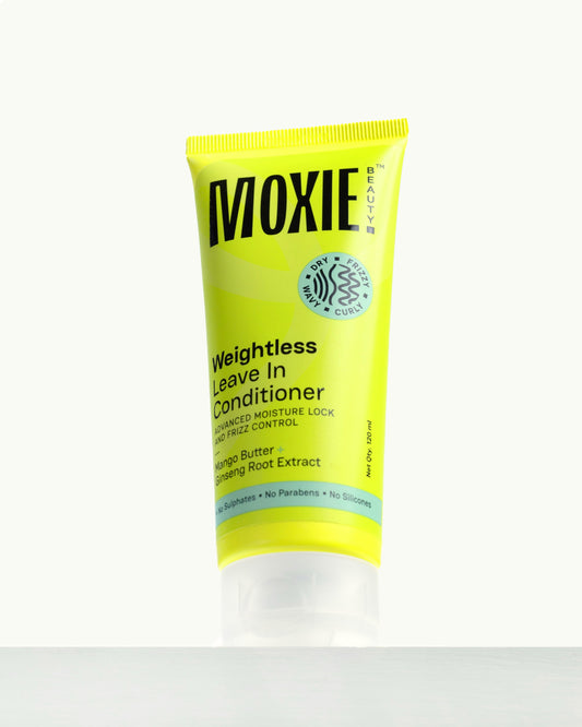 Moxie weightless leave-in treatment providing moisture, frizz control and enhanced wave definition
