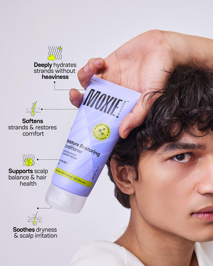 Moxie Beauty Moisture Restoring Conditioner benefits for soft moisturised hair
