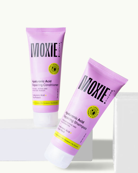 Moxie Beauty HydroRepair Travel Wash Duo shampoo and conditioner combo