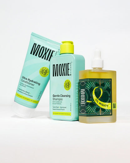 Moxie Beauty Power Champi Routine hair oil combo for nourished healthy hair