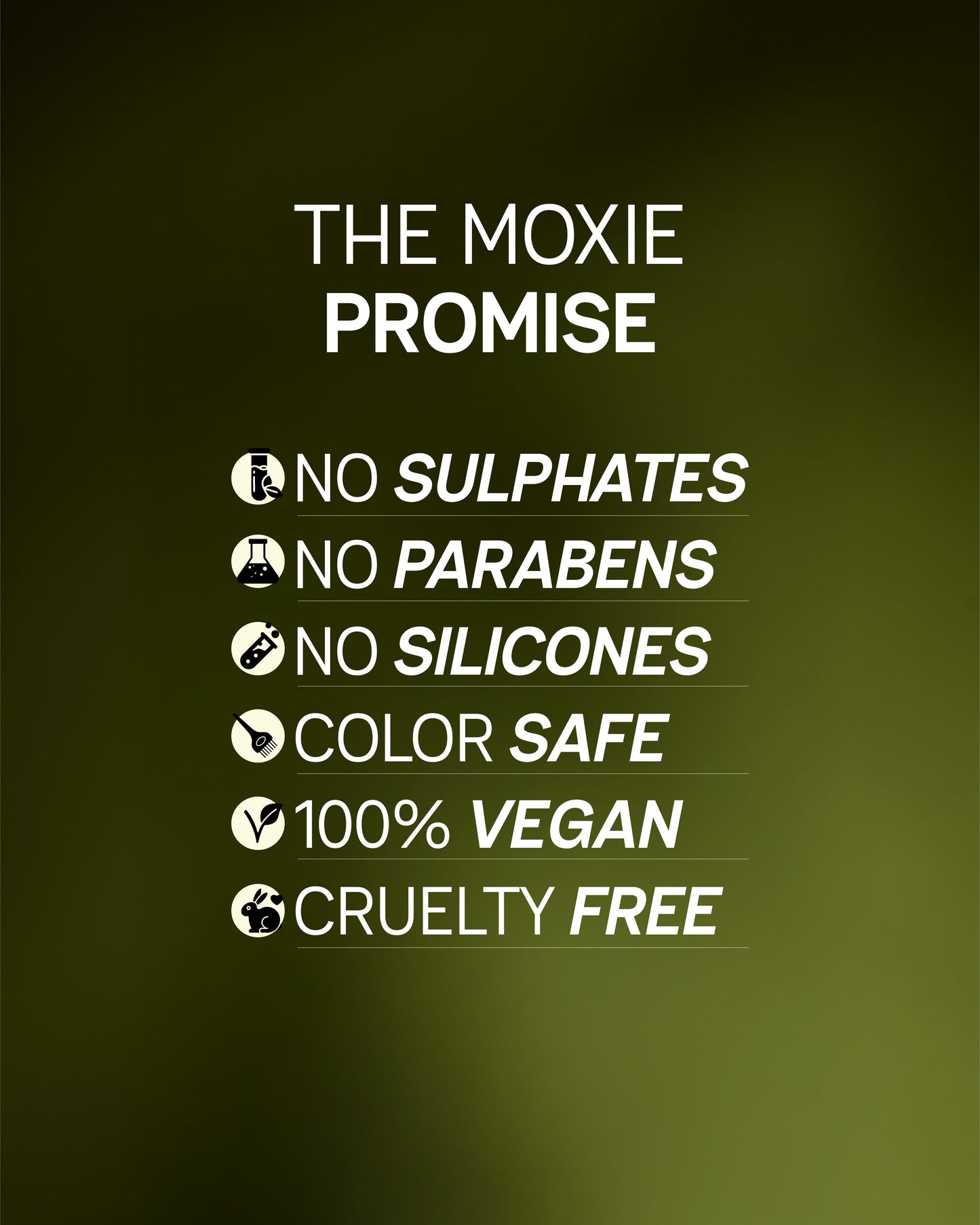 Moxie Beauty promise for Cocoa Hemp Almond Hair Oil quality and results