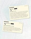 Customer reviews sharing experiences with Moxie for frizz control and enhanced curls