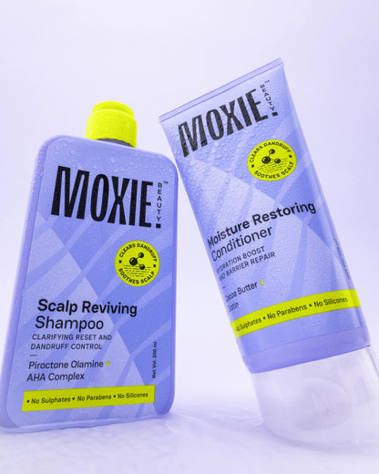 Moxie Scalp SOS Wash Duo Anti-Dandruff Shampoo & Conditioner Set for Itchy Flaky Scalp India