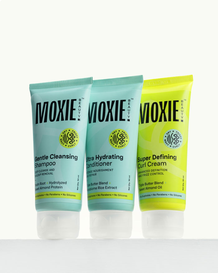 Curly Essential Trio (3 Steps for Indian Curly Hair): Travel Size